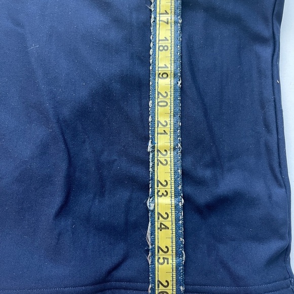 Vintage Under Armour Womens Compression Top Size Md Blue Nylon Made In USA - Picture 5 of 6